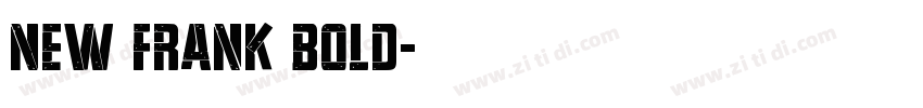 New Frank Bold字体转换